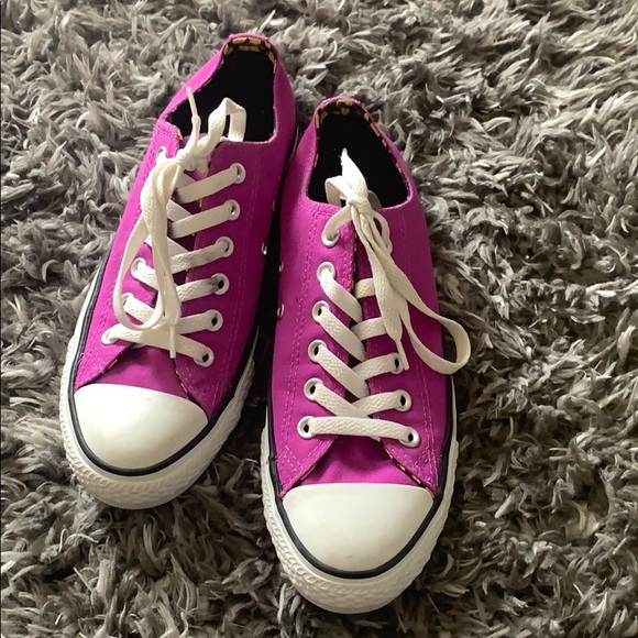 neon purple converse